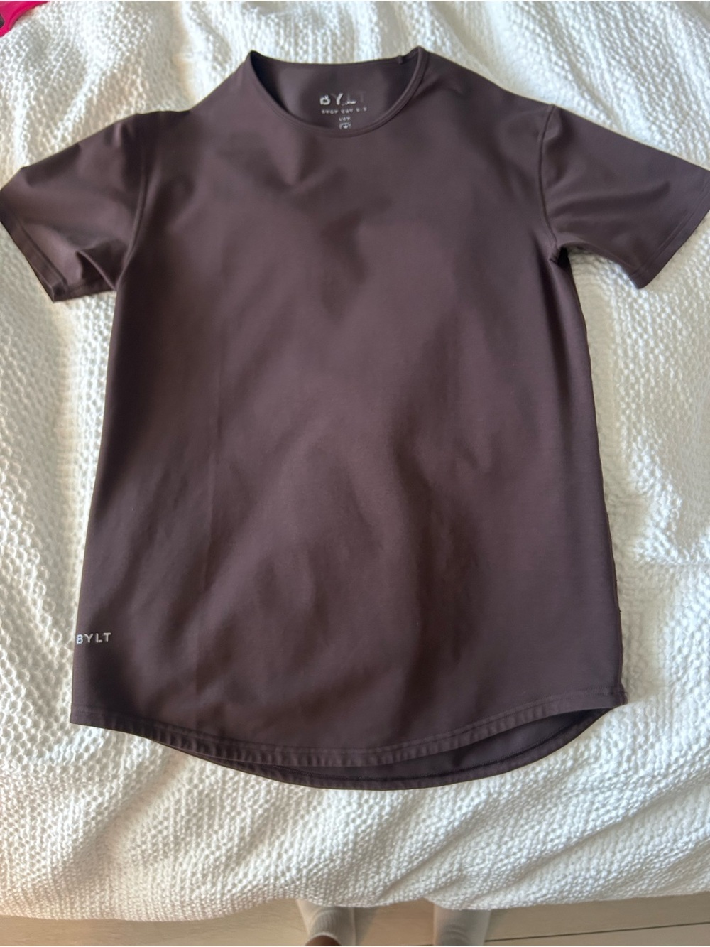 BYLT Basics Short-Sleeve Crew Tee in Dark Brown